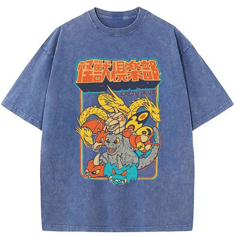 Kaiju Club  Washed Vintage T-Shirt-moweekender