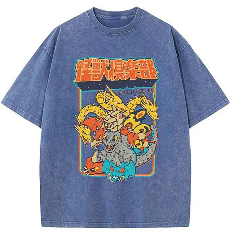 Kaiju Club  Washed Vintage T-Shirt-moweekender