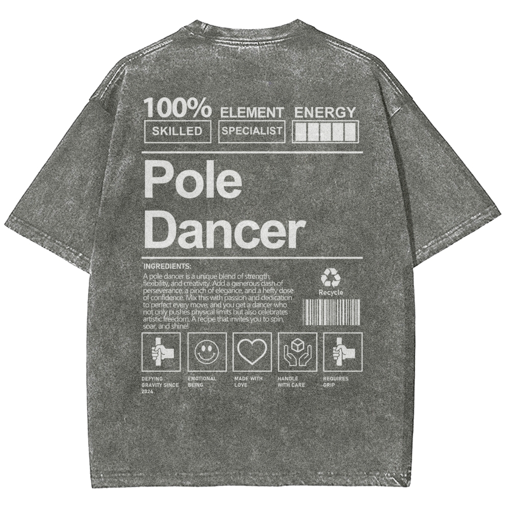Pole Dancer Unisex Fit Washed T-Shirt