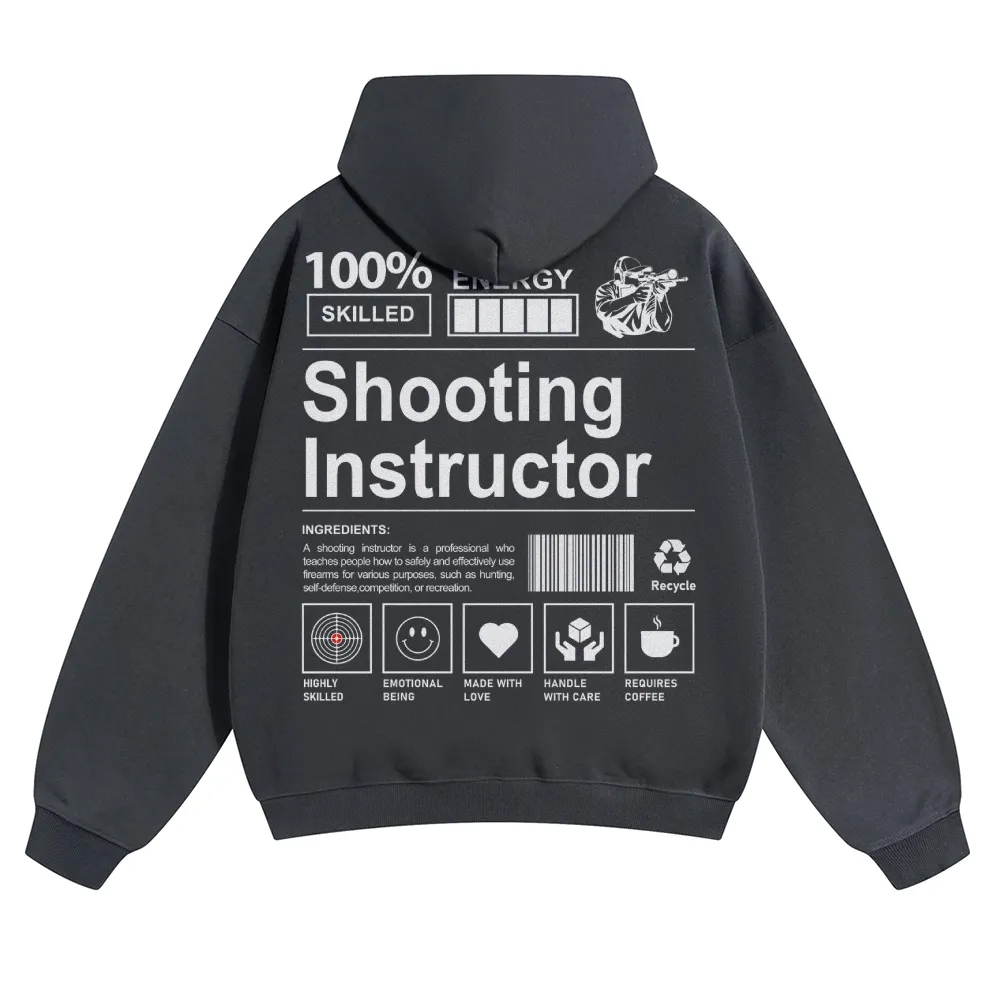 Shooting Instructor Unisex Casual Anime Print Hoodie-moweekender