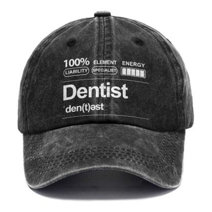 Dentist Unisex Vintage Casual Washed Cap-moweekender