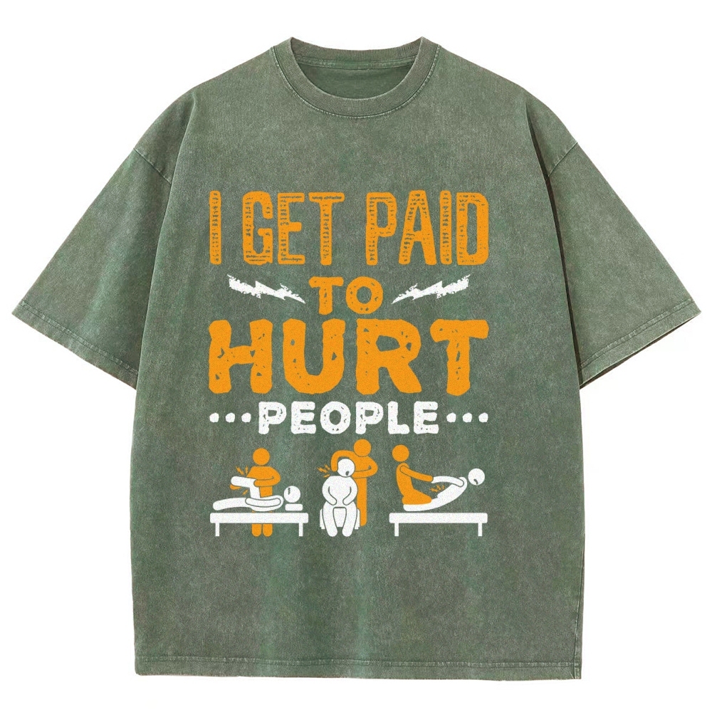 Physical Therapy Unisex Fit Washed T-Shirt-moweekender