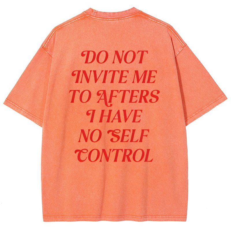 Do Not Invite Me To Afters Vintage Snowflake Washed T-Shirt-moweekender