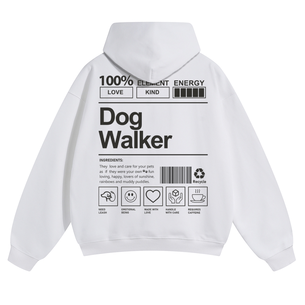 Dog Walker Unisex Casual Anime Print Hoodie-moweekender