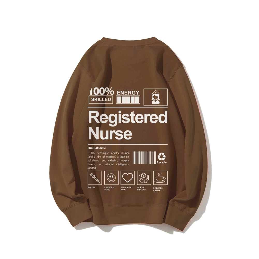 Registered Nurse Casual Crewneck Sweatshirt-moweekender