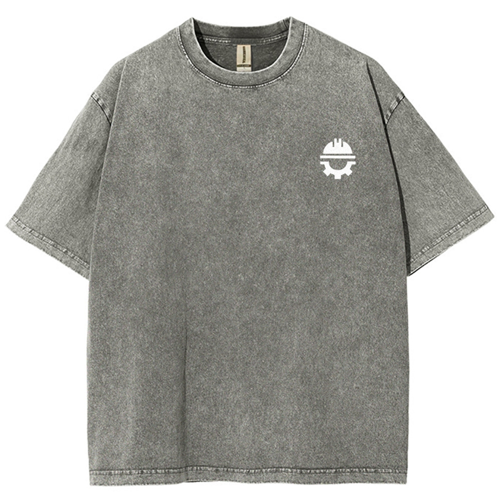 Civil Engineer Washed Vintage Short Sleeves T-Shirt-moweekender