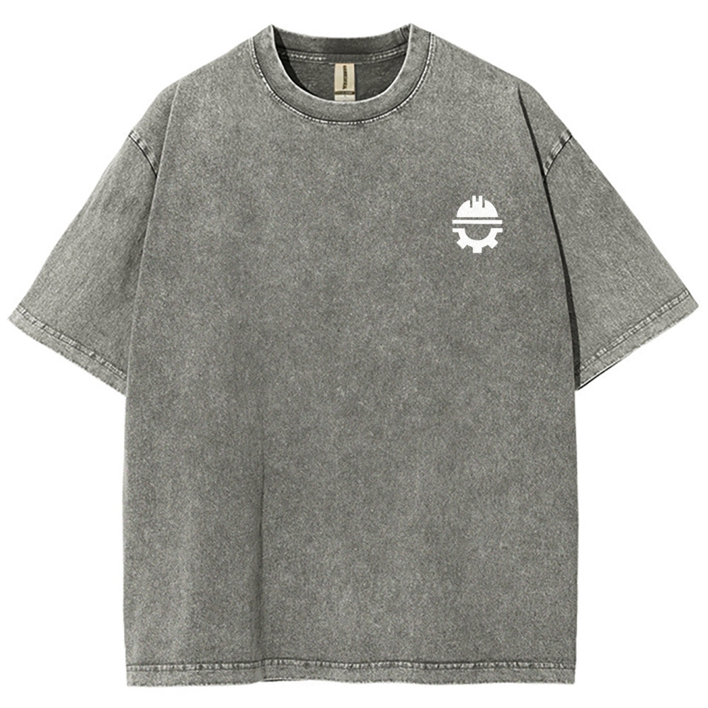 Civil Engineer Washed Vintage Short Sleeves T-Shirt-moweekender
