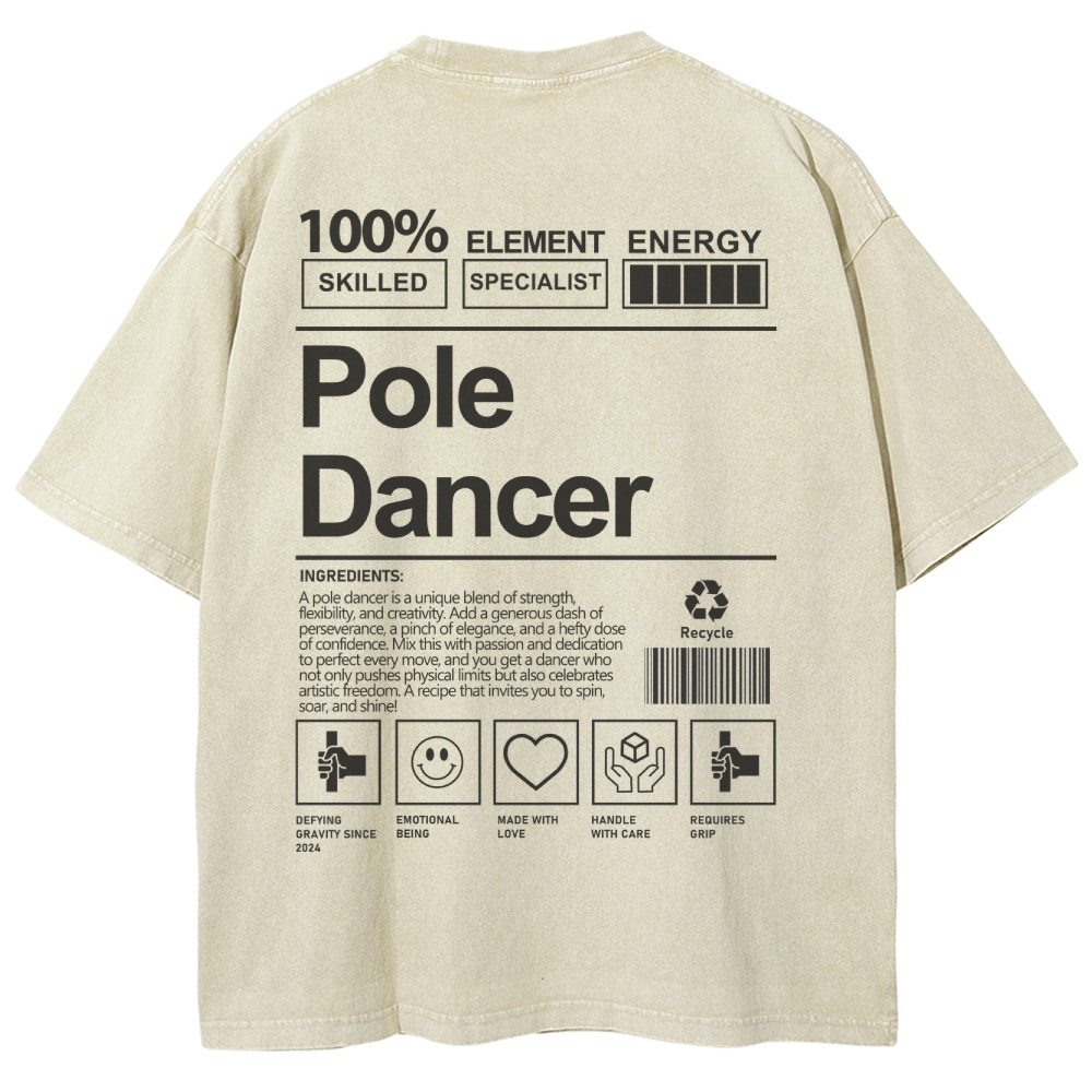 Pole Dancer Unisex Fit Washed T-Shirt