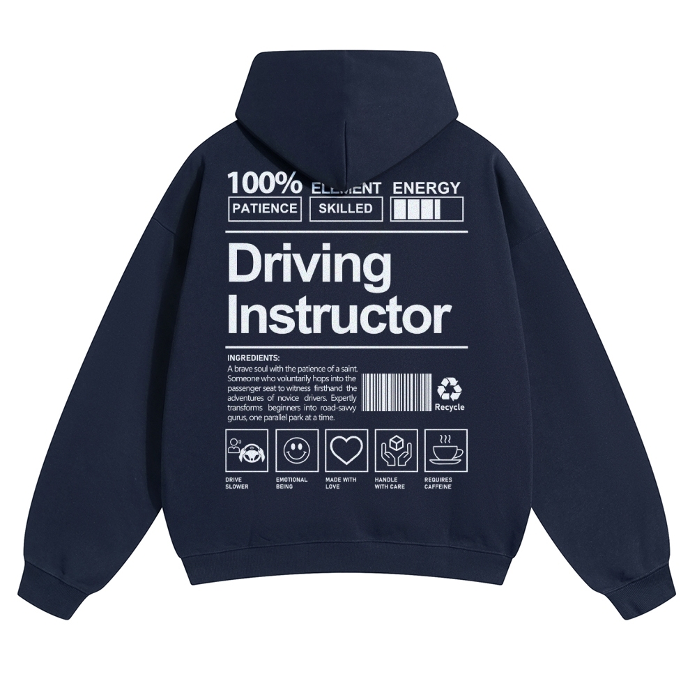 Driving Instructor Unisex Casual Anime Print Hoodie-moweekender