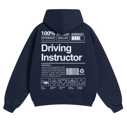 Driving Instructor Unisex Casual Anime Print Hoodie-moweekender