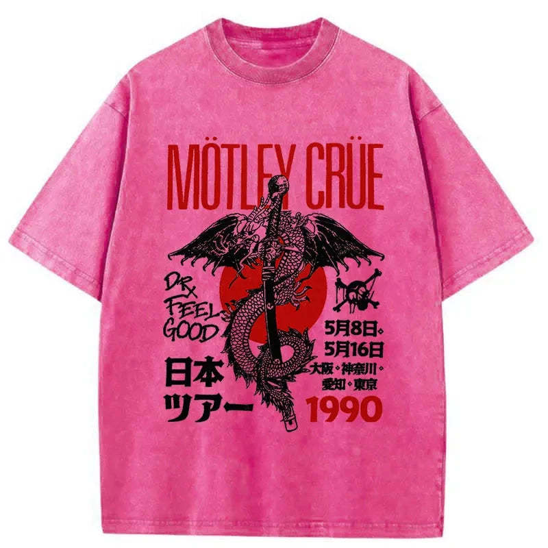 Motley Crue Washed Vintage T-Shirt-moweekender