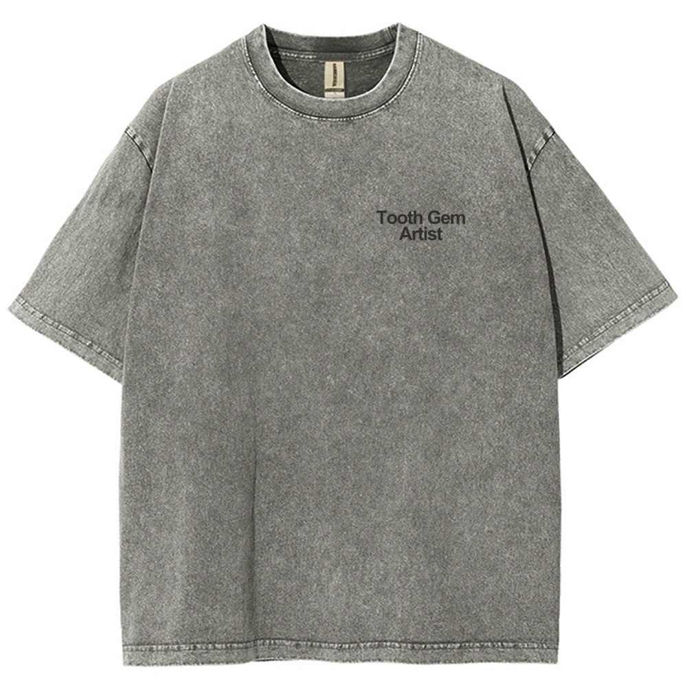 Tooth Gem Artist Unisex Fit Washed T-Shirt-moweekender