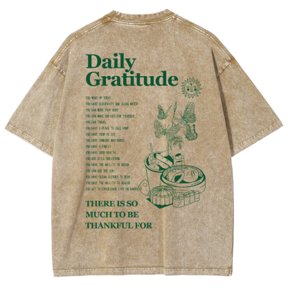 Grateful Aesthetic Summer Unisex Fit Washed T-Shirt-moweekender