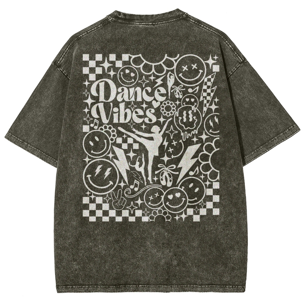dance vibes Unisex Fit Washed T-Shirt-moweekender