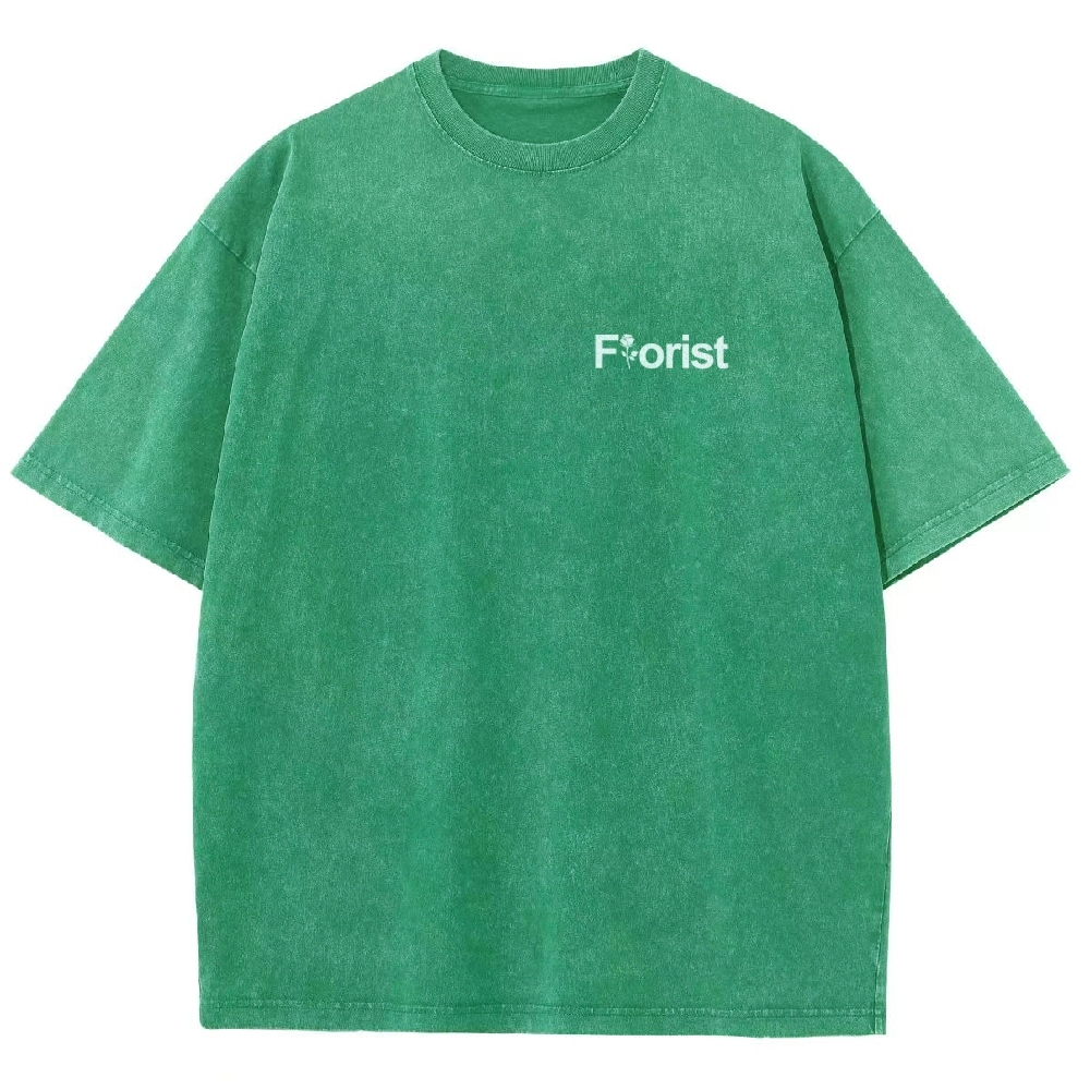 Florist Unisex Fit Washed T-Shirt-moweekender