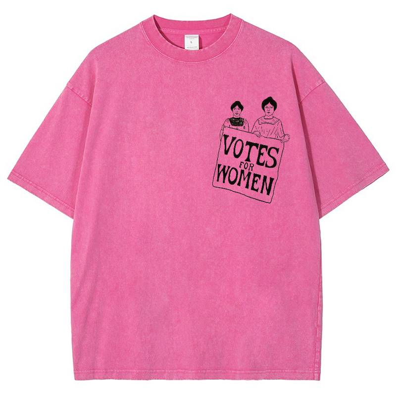 Vote Women Vintage Snowflake Washed T-Shirt-moweekender