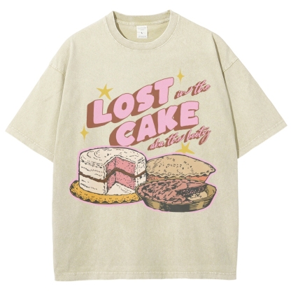Lost in the Cake Vintage Snowflake Washed T-Shirt-moweekender