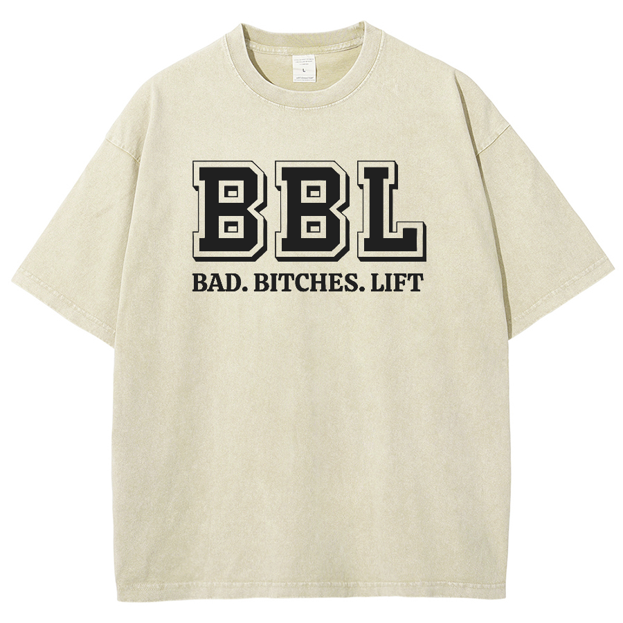 BBL Unisex Fit Washed Oversized T-Shirt-moweekender