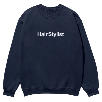 Hair Stylist Pattern Crew Neck Sweatshirt-moweekender