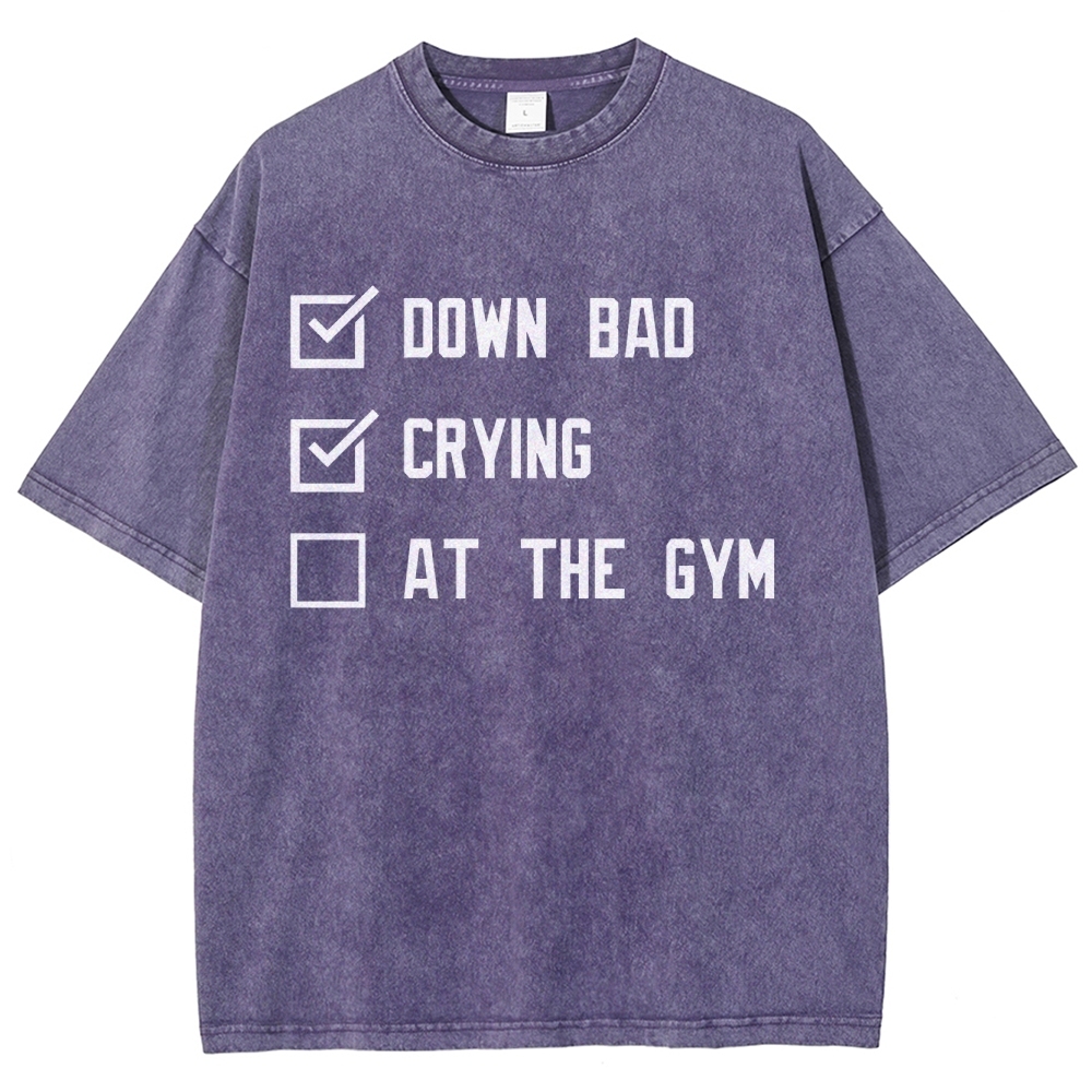 At The Gym Vintage Snowflake Washed T-Shirt-moweekender