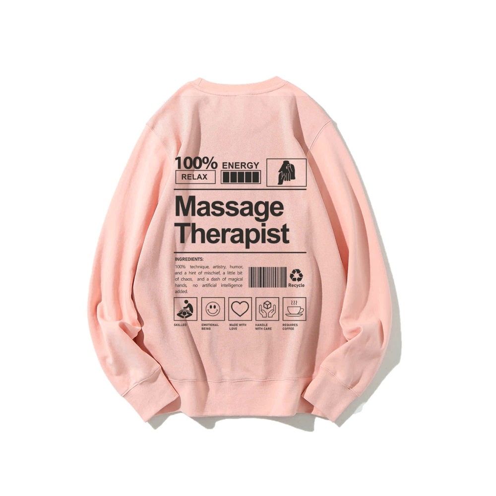Massage Therapist Casual Crewneck Sweatshirt-moweekender