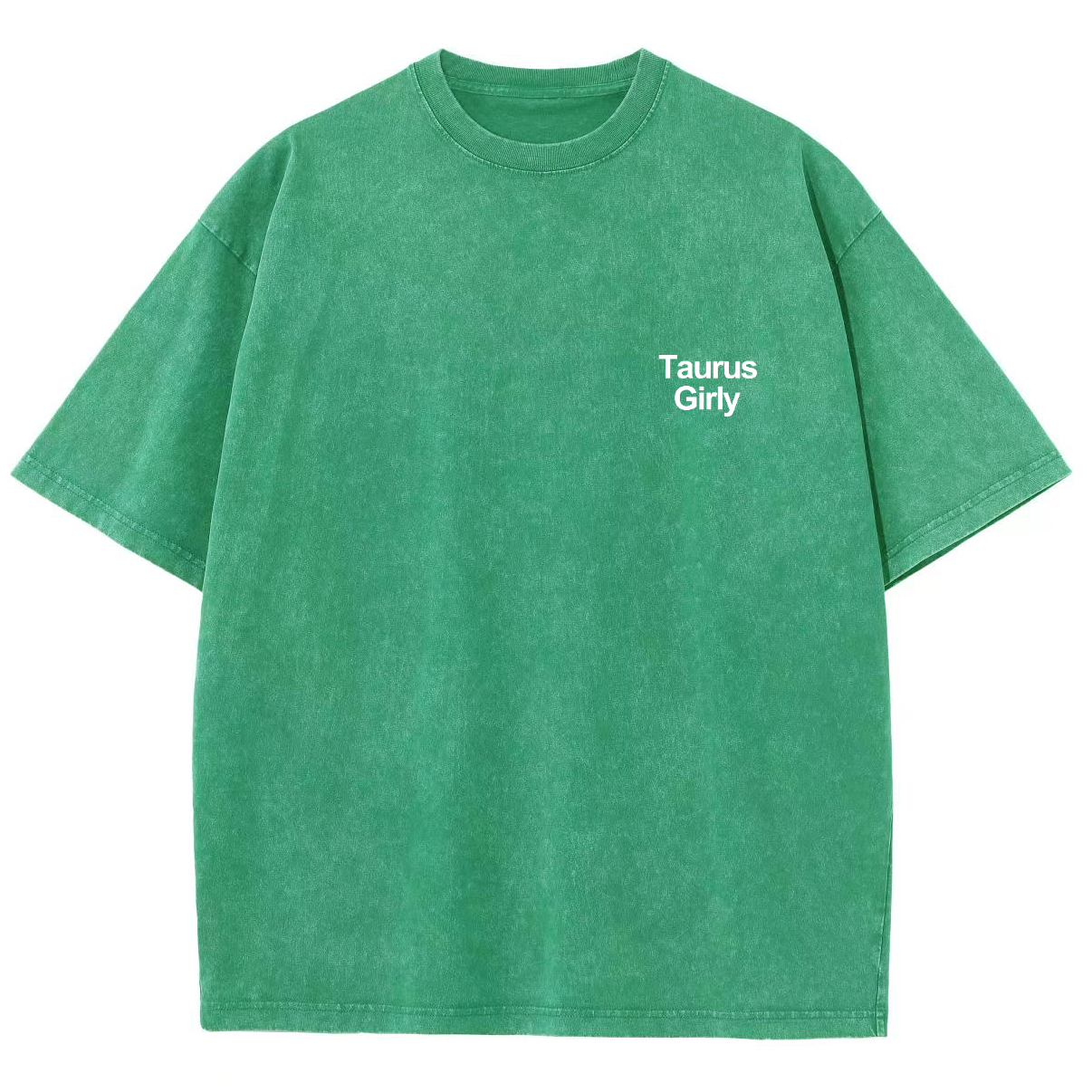 Taurus Girly Unisex Fit Washed T-Shirt-moweekender