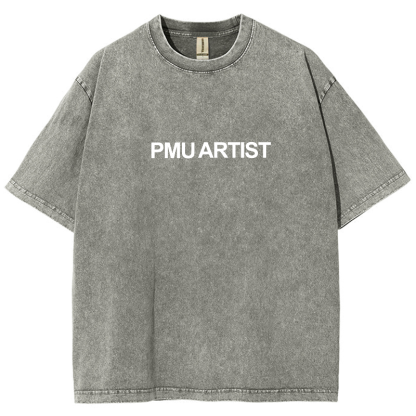 PMU Artist Unisex Fit Washed T-Shirt-moweekender