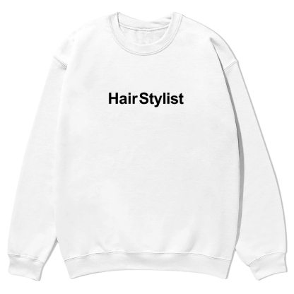 Hair Stylist Pattern Crew Neck Sweatshirt-moweekender