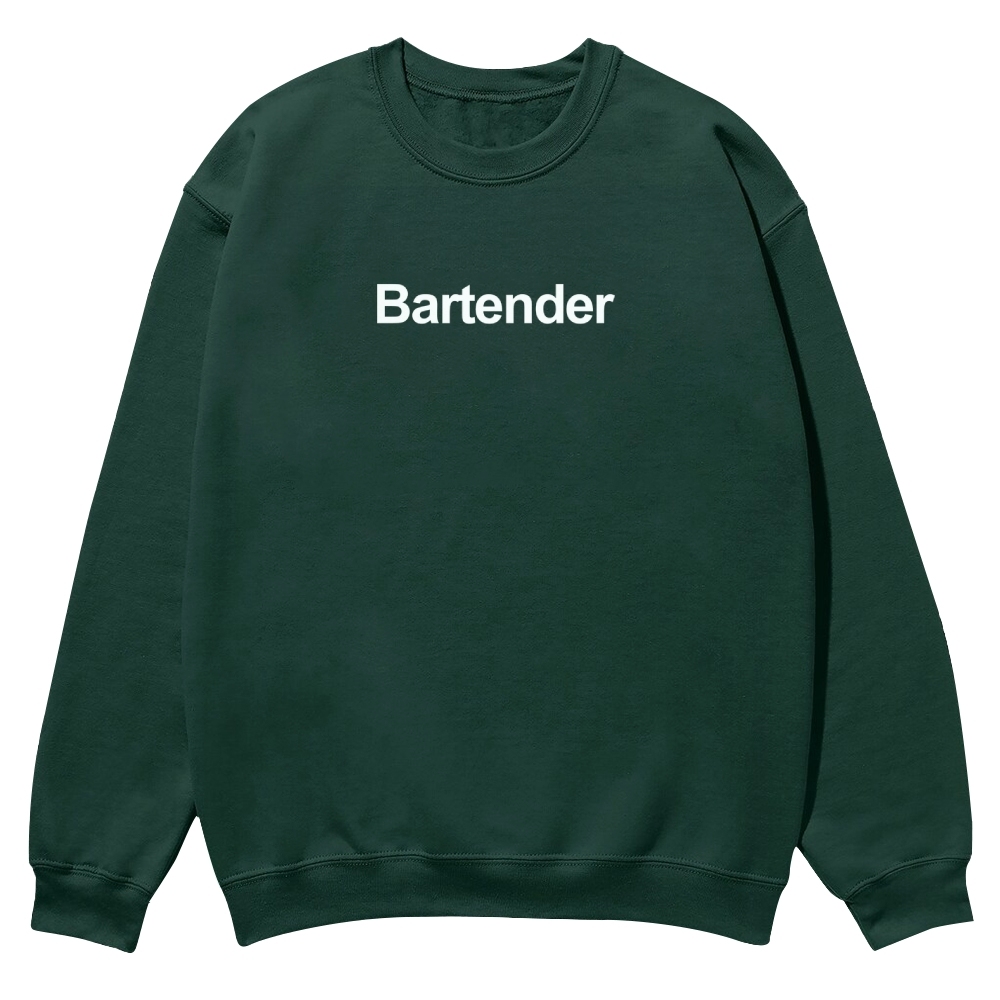 Bartender Printed Crew Neck Sweatshirt-moweekender