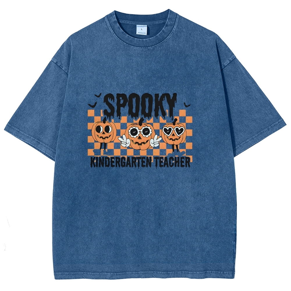 Halloween Unisex Fit Washed T-Shirt-moweekender