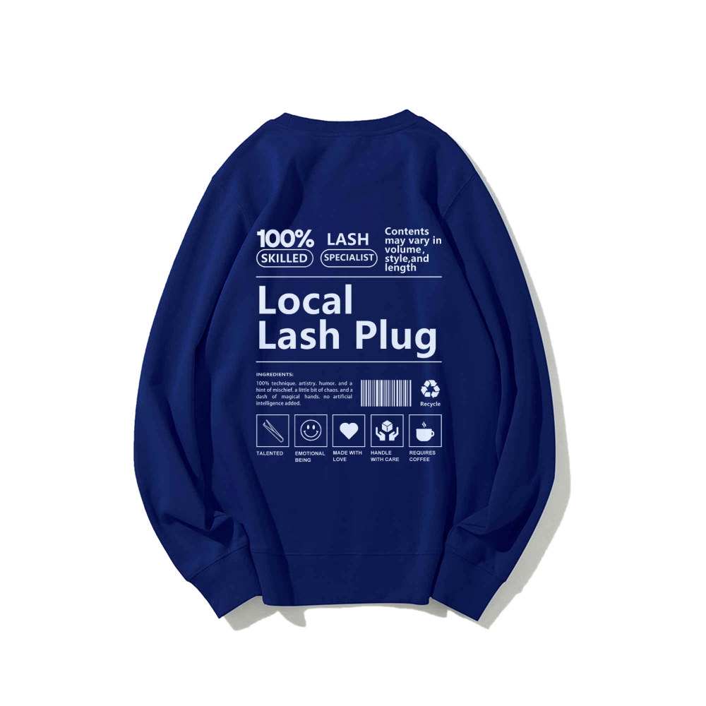 Local Last Plug Long Sleeved Round Neck Sweatshirt-moweekender