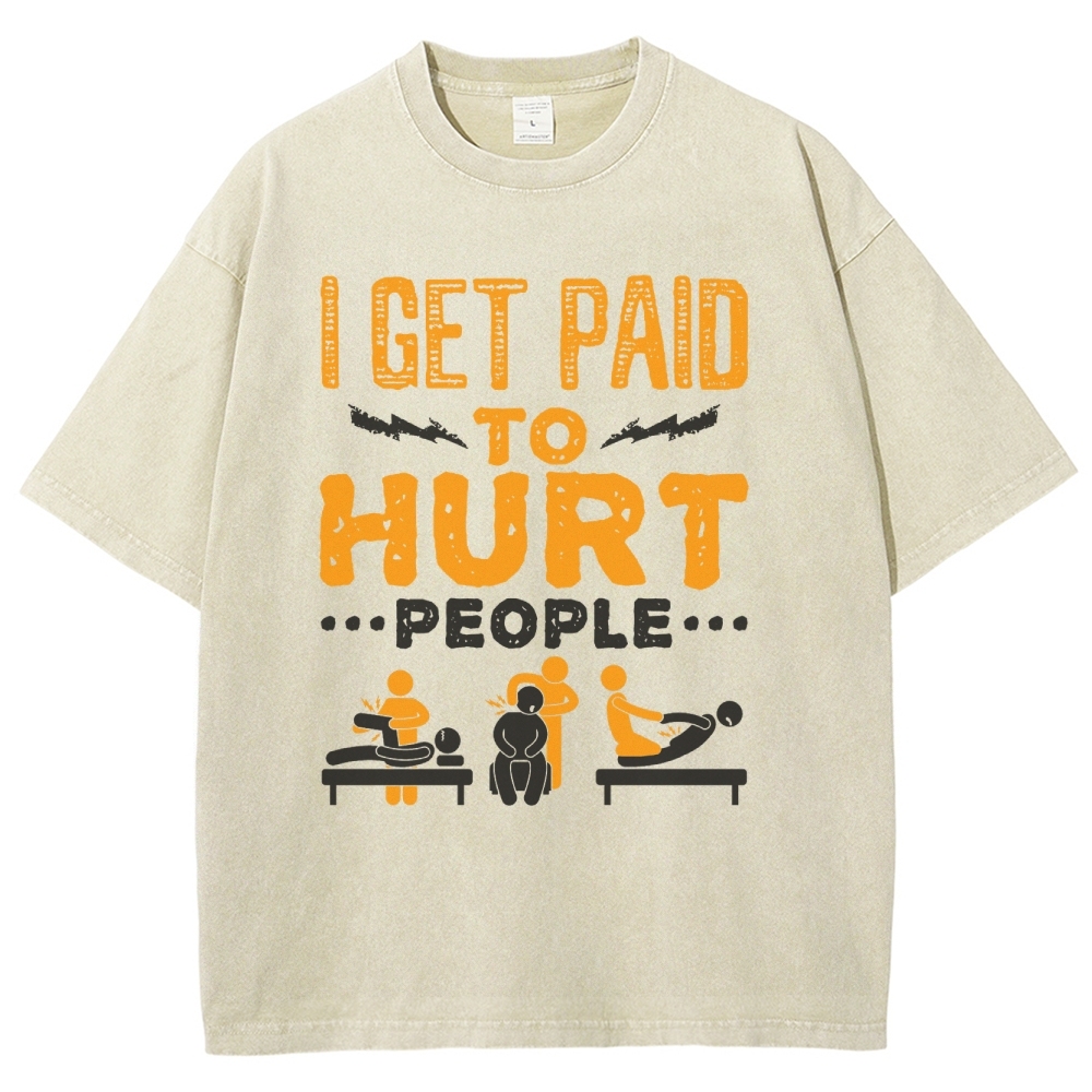 Physical Therapy Unisex Fit Washed T-Shirt-moweekender