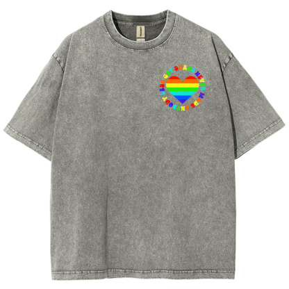 Shade Never Made Anyboday Less Gay Unisex Fit Washed Oversized T-Shirt-moweekender