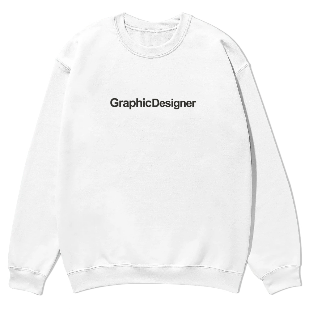 Graphic Designer Printed Crew Neck Sweatshirt-moweekender