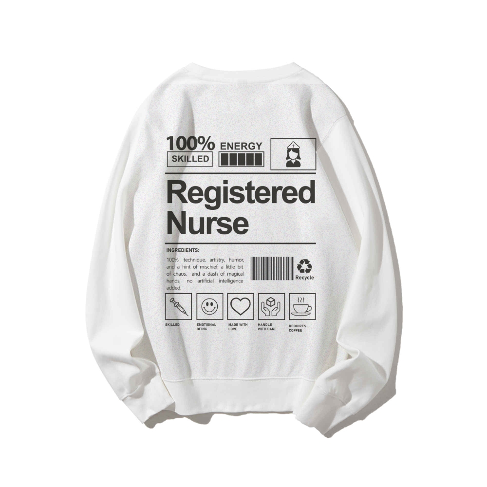 Registered Nurse Casual Crewneck Sweatshirt-moweekender