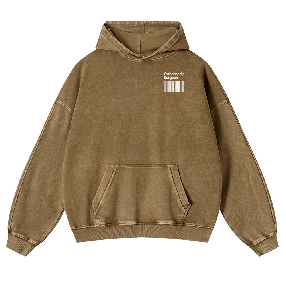 Orthopaedic Surgeon Casual Washed Hoodie
