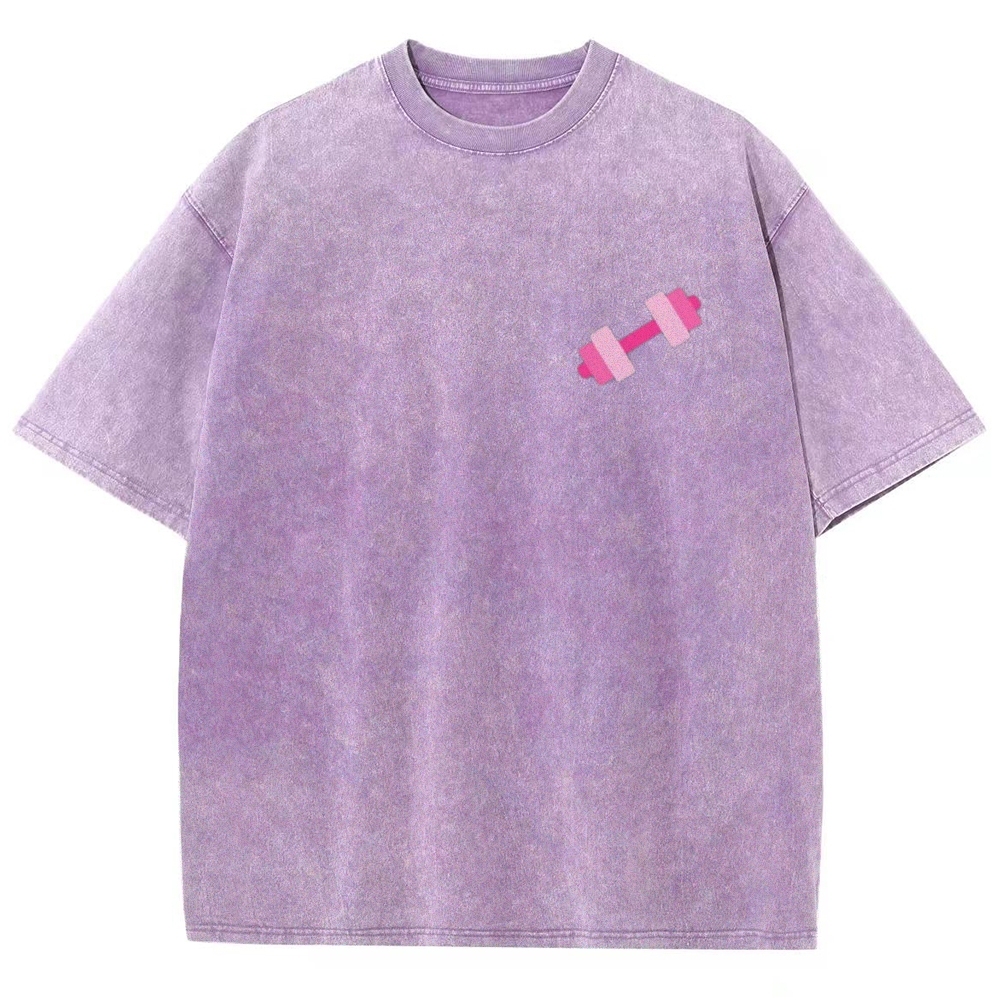 Lift Like a Girl Vintage Snowflake Washed T-Shirt-moweekender