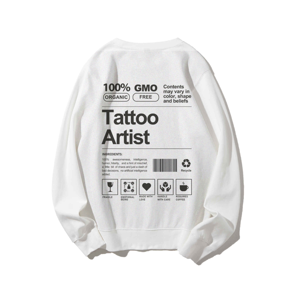 Tattoo Artist Casual Crewneck Sweatshirt-moweekender