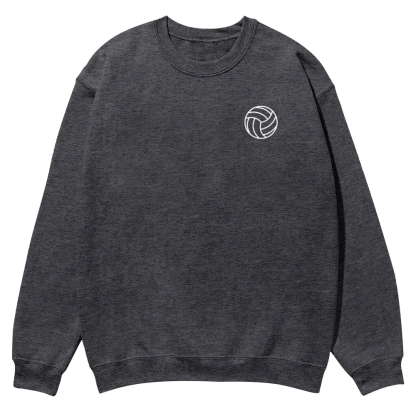 Volleyball Player Printed Crew Neck Sweatshirt-moweekender