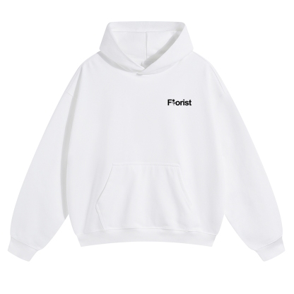 Florist Pattern Unisex Casual Anime Print Hoodie-moweekender