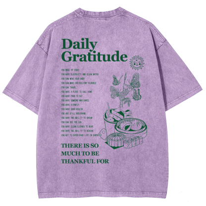 Grateful Aesthetic Summer Unisex Fit Washed T-Shirt-moweekender