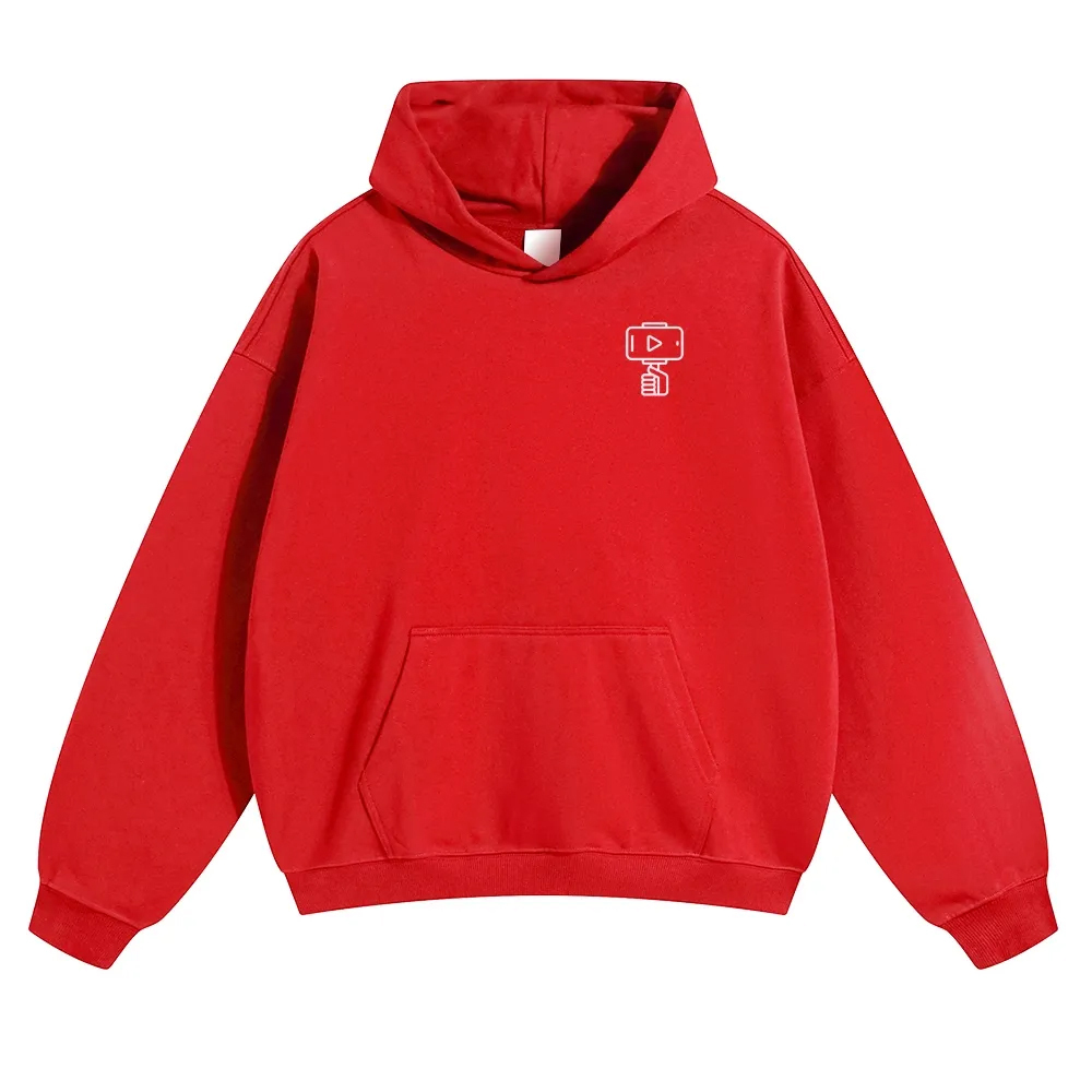 Vlogger Unisex Casual Anime Print Hoodie-moweekender