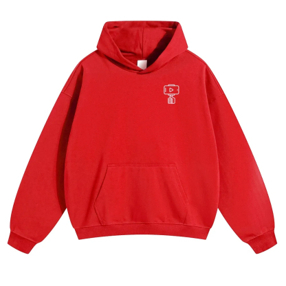Vlogger Unisex Casual Anime Print Hoodie-moweekender