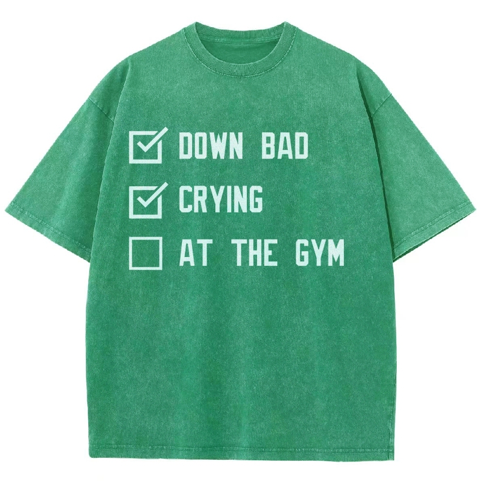 At The Gym Vintage Snowflake Washed T-Shirt-moweekender