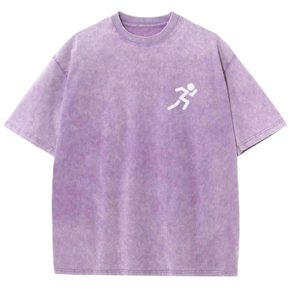 Marathon Runner Unisex Fit Washed T-Shirt