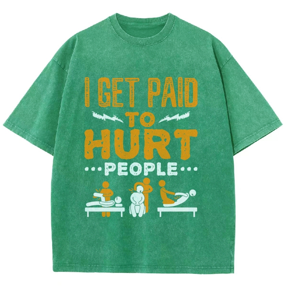 Physical Therapy Unisex Fit Washed T-Shirt-moweekender