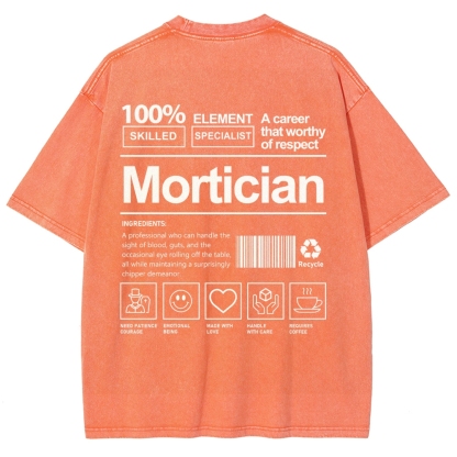 Mortician Unisex Fit Washed T-Shirt-moweekender