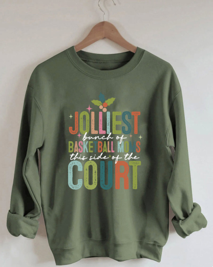Sport Basketball Moms Printed Sweatshirt-moweekender