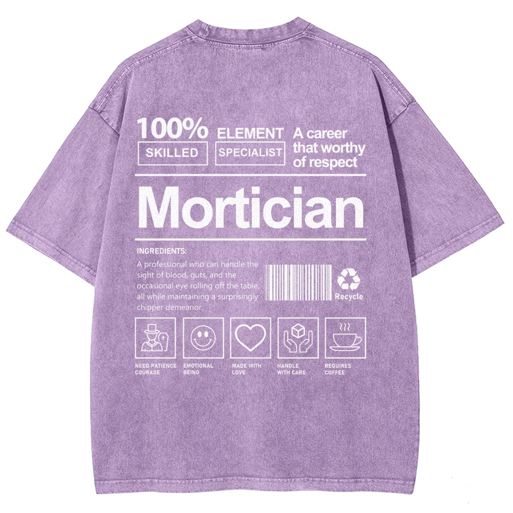 Mortician Unisex Fit Washed T-Shirt-moweekender