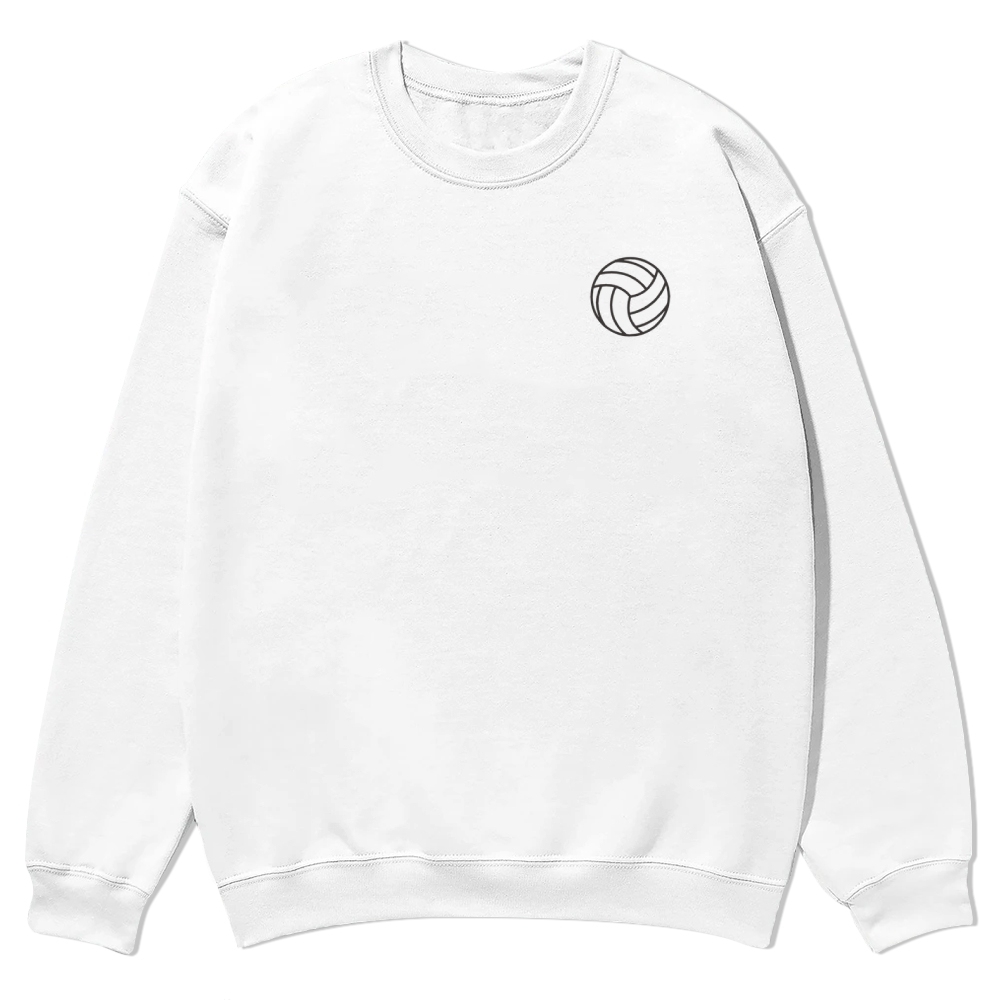 Volleyball Player Printed Crew Neck Sweatshirt-moweekender